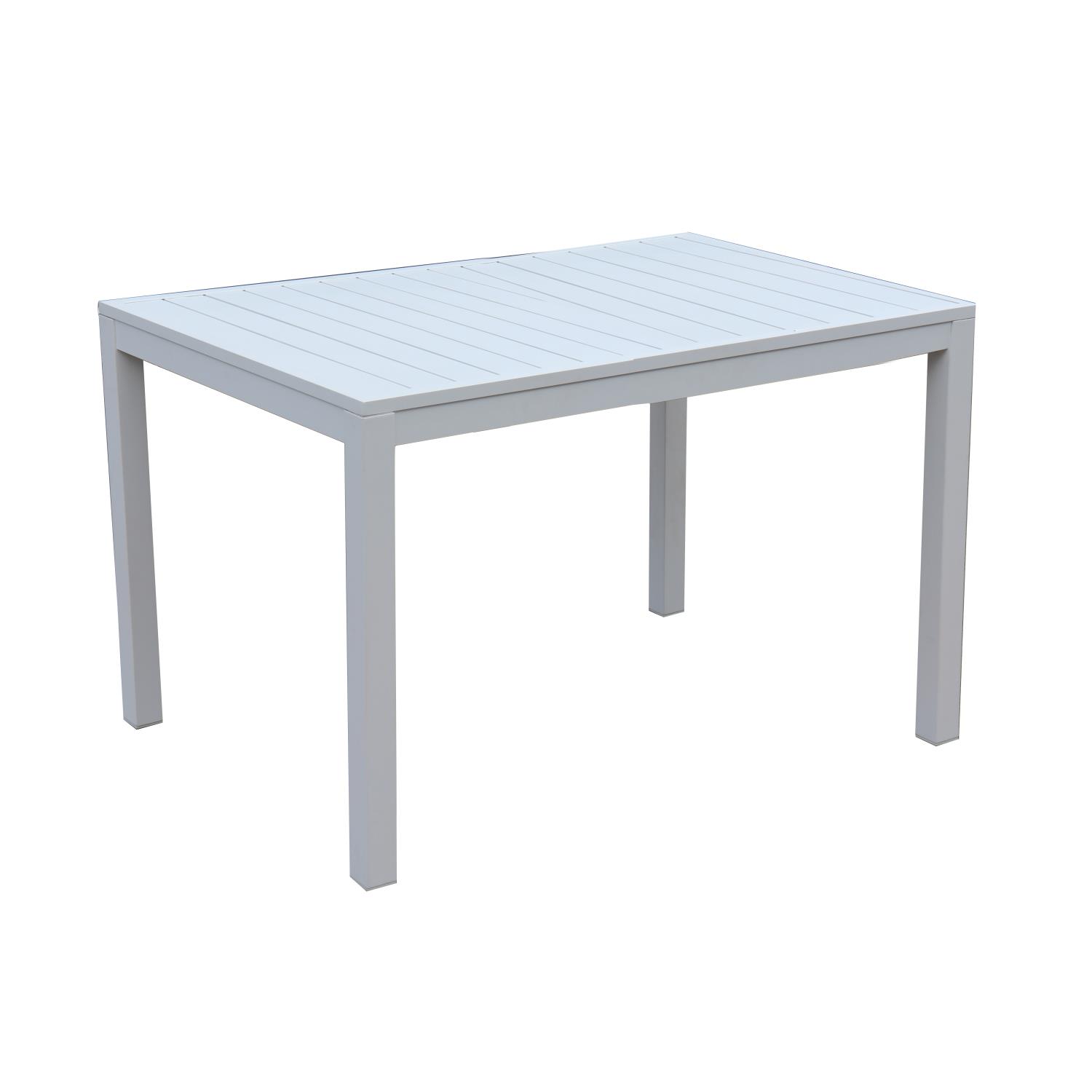 Tavolo alluminio Valenza bianco rettangolare cm 70x53h75