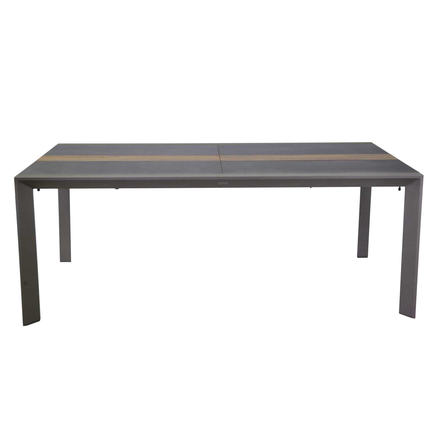 Tavolo alluminio allungabile California tortora hpl cm200/300,5x104h76