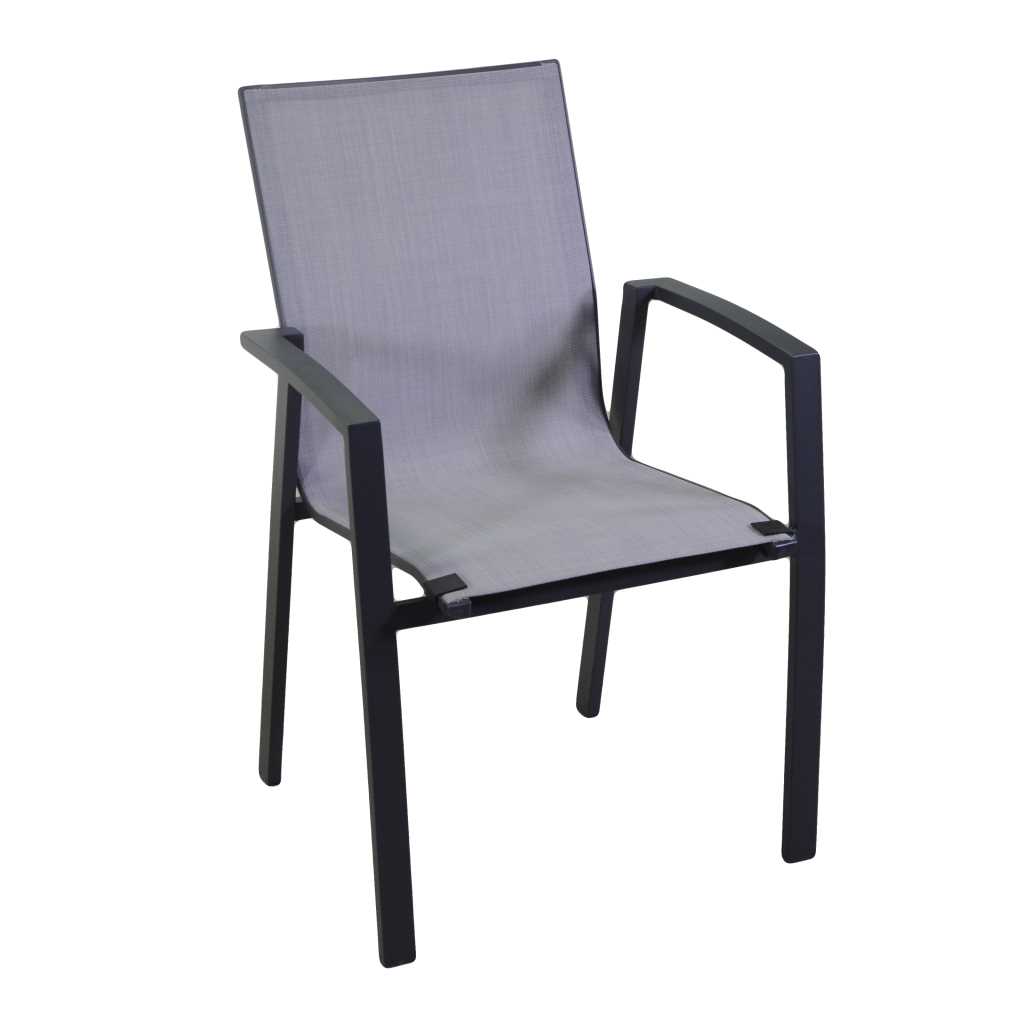 Poltrona alluminio Camber antracite cm61x57h89