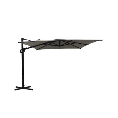 Ombrellone Moseh alluminio palo lateraleantracite 3x3M cover