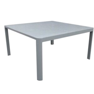 Tavolo alluminio Portland rettangolare quadrato bianco opaco cm97/149x149h75